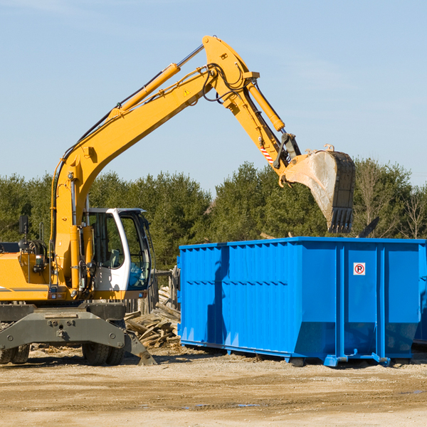 what happens if the residential dumpster is damaged or stolen during rental in Bluefield